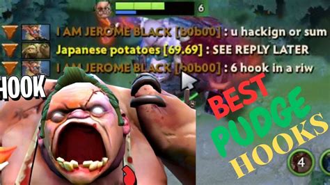 Best Pudge Hooks Dota Pudge Dota Youtube