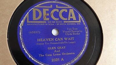 Glen Gray Rpm Single Inch Decca Heaven Can Wait Ebay