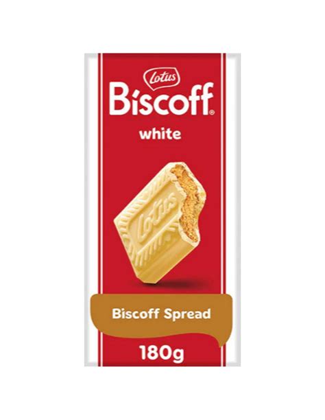 Lotus Biscoff White Chocolate Biscoff Spread Chocolate Bar 180g