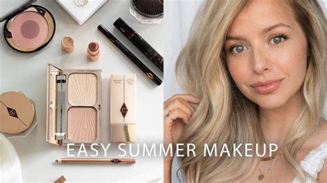 Glowy Summer Makeup Tutorial Natural Bronzy Easy Youtube