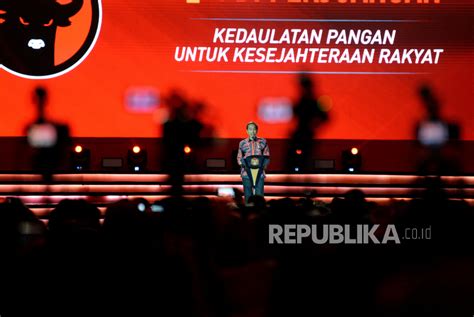 Rakernas IV PDIP Dibuka Hari Ini Republika Online