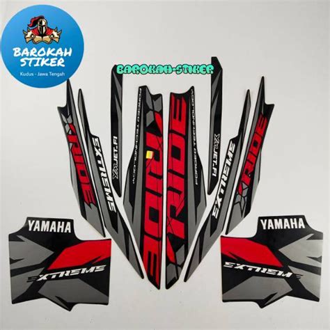 Jual Striping Stiker Polet Yamaha X Ride Xride Hitam List