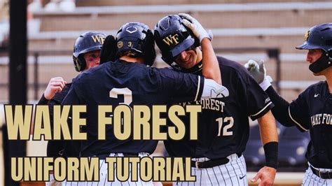 MLB The Show 23 Wake Forest Uniform Tutorial YouTube