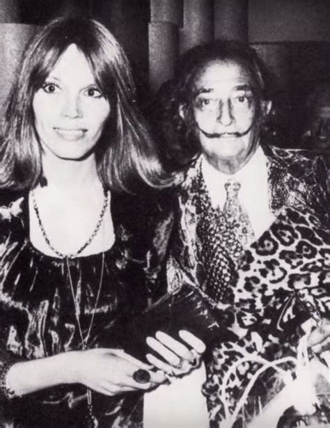 Salvador Dali Together With French Model Singer Actress Amanda Lear