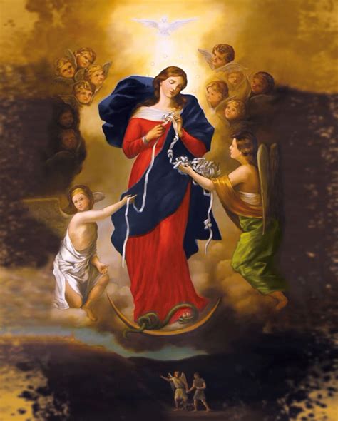 Our Lady Undoer Of Knots Portrait Print Poster Etsy