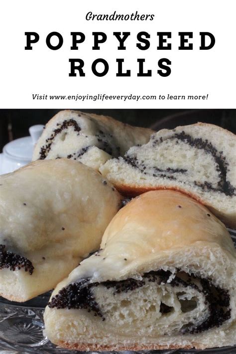 Grandmothers Poppy Seed Rolls Fluffy Dough With A Delicious Poppy