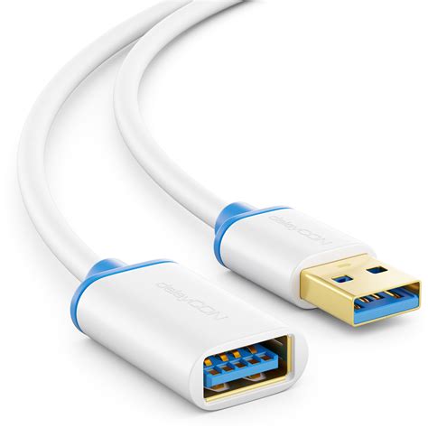 Deleycon Usb Super Speed Verl Ngerungskabel Usb A Stecker Zu Usb