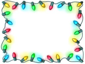 Christmas Lights Border Transparent Background