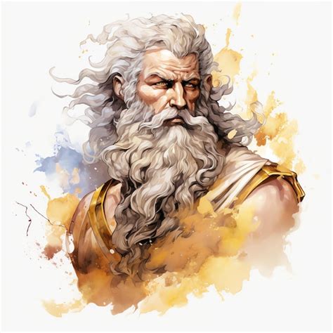 Premium AI Image The God Zeus Illustration Illustration