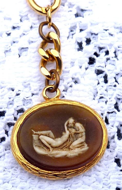 Vintage Nude Keychain Key Ring Chain Carved Man Woman Love Jewelry Valentine S Day Gift Etsy