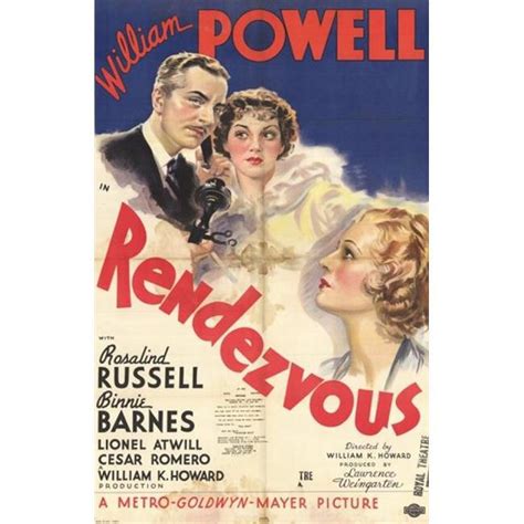 Rendezvous Movie Poster 11 X 17 In