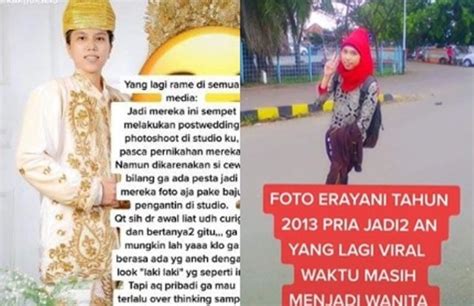 Viral Foto Lawas Ahnaf Arrafif Alias Erayani Saat Masih Jadi Wanita