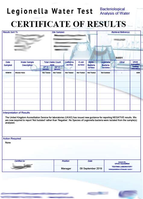 Water Quality Testing Risk Assessment Services