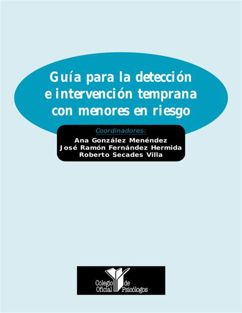 Guía para la detección e intervención temprana con