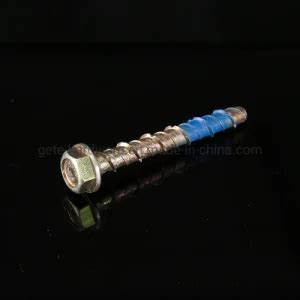 Hex Flange Concrete Bolt With Blue Paint Hex Masonry Concrete Bolt