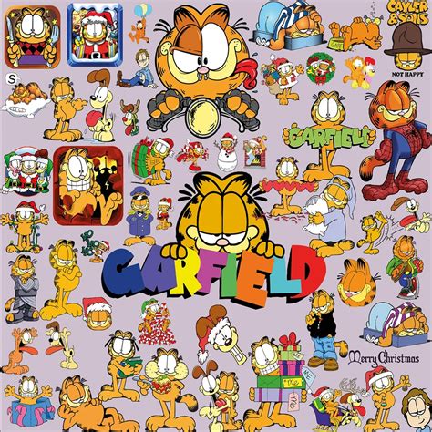 Garfield Svg Png Pdf Eps Bundle Odie Png Jon Png Garfield Svg Cut