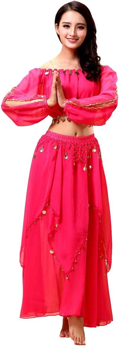 Grouptap Arabian Womens Belly Dancer Long Sleeve Indian Bollywood