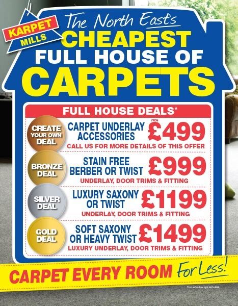 Full House Deals For Newcastle Gateshead Sunderland Karpet Mills