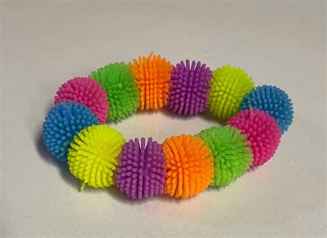 Spiky Sensory Bracelet Rainbow Etsy
