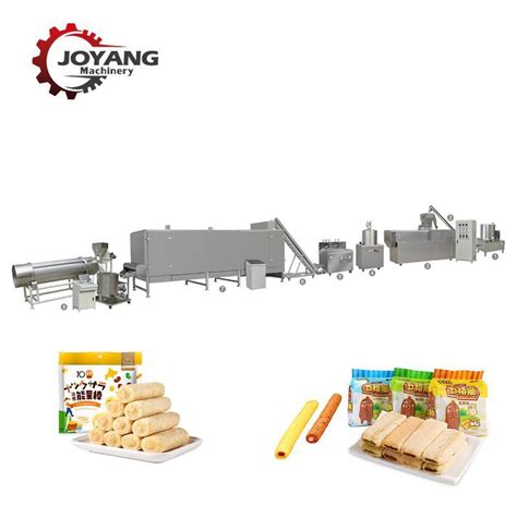 Automatic Corn Sticks Food Equipment Core Filling Snack Extruder Jam