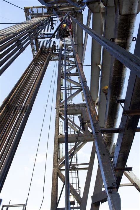 Interior View Of Drilling Rig Used In Oil Industry Stock Photo Image