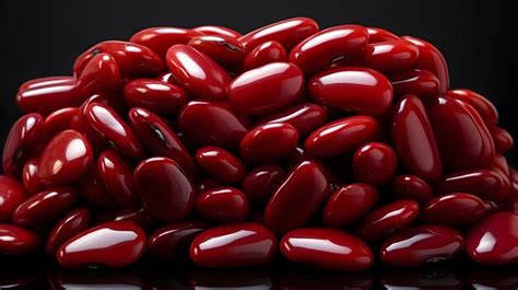 Premium Ai Image Dark Red Kidney Beans Background