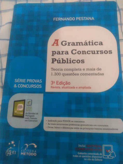 Livro a Gramática para Concursos Públicos Livro Método Usado 60438605