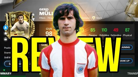 Prime Icon Gerd Muller Review H2h Gameplay Fc Mobile Youtube