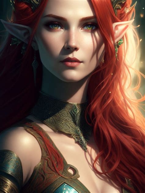 Beautiful Gorgeous Elf Woman Red Hair Viking Ag 3 By Arrojado On Deviantart