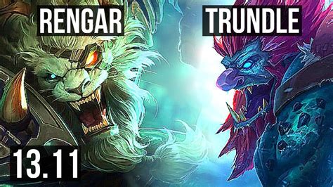 Rengar Vs Trundle Top 8 0 1 6 Solo Kills 1 7m Mastery 1000