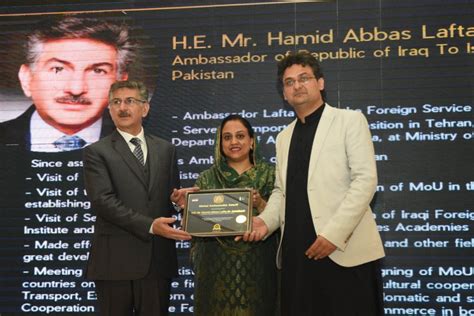 The Iraqi Ambassador In Islamabad Was Chosen As One Of The Best