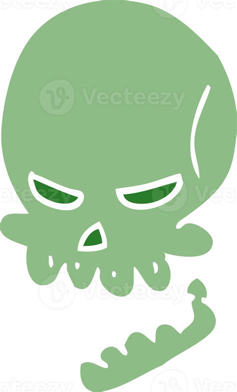 Cartoon Doodle Halloween Skull 44910236 Png