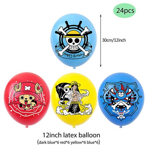 One Piece Birthday Party Decorations Supplies Banner Balloons Cake