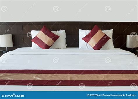 Empty Bed Stock Photo Image Of Design Luxury Interior 36522086