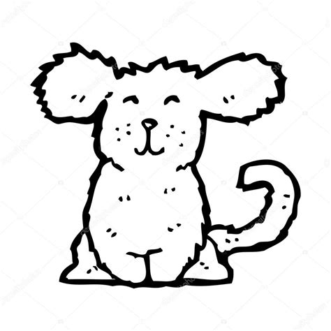 Cartoon Fluffy Dog Cartoon Fluffy Dog — Stock Vector