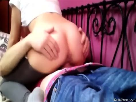 Teen With Perfect Ass Rides His Hard Dick