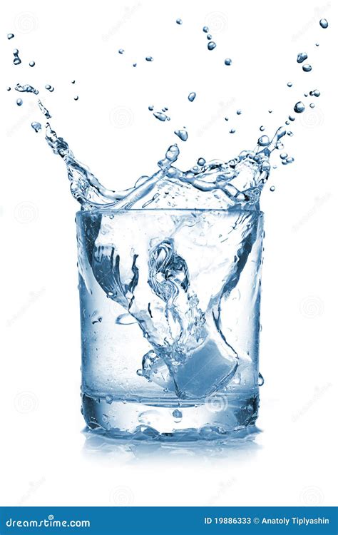 Water Splashing Into A Glass