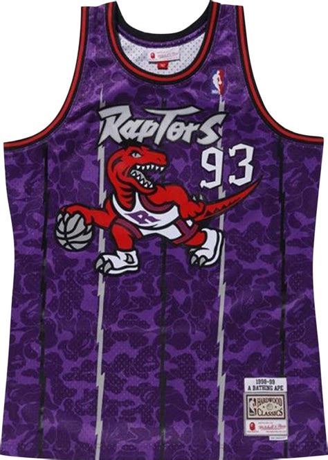 Buy Bape X Mitchell And Ness Raptors Camo Basketball Swingman Jersey