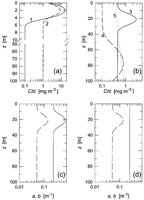 A Vertical Profiles Of Chlorophyll A Concentration Characterized By A Download Scientific