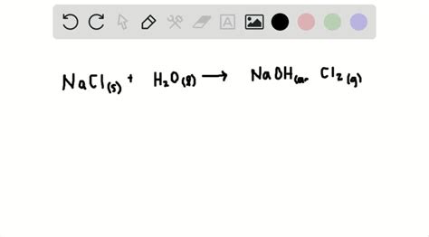 SOLVED:Aqueous sodium hydroxide is produced commercially by the ...