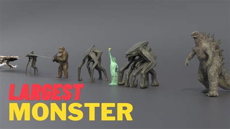 Monsters Size Comparison 3d Real Scale Comparison Youtube