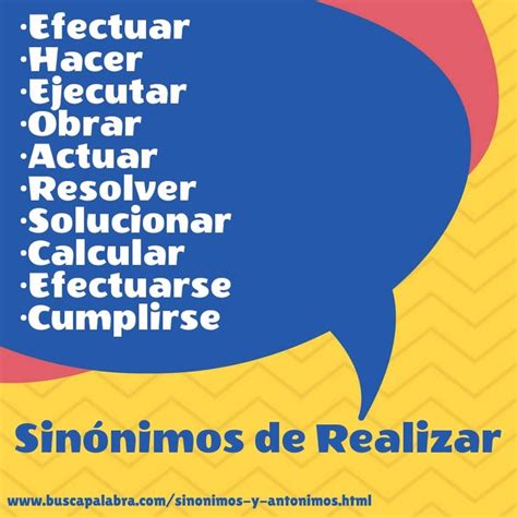 Sinónimos De Realizar Efectuar Hacer Ejecutar Obrar Actuar