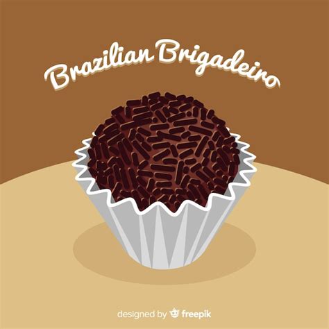 Brigadeiro fundo plano Vetor Grátis