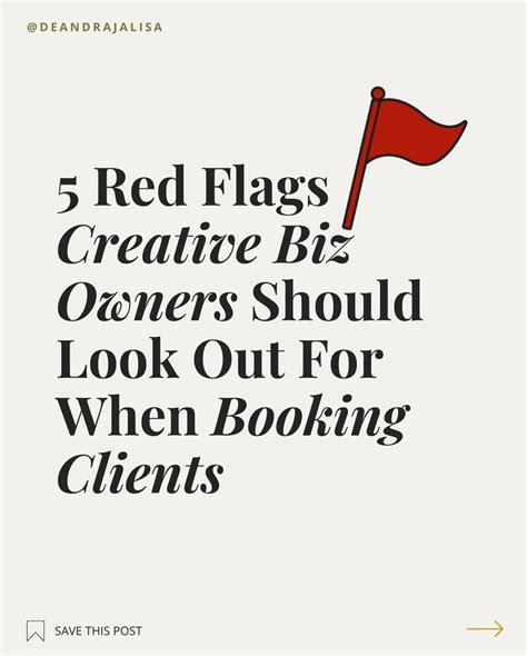 Red Flags To Avoid In Your Creative Business Trust Me Ive Been