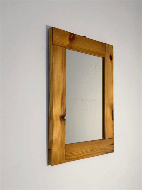 A Small Modernist Mirror In Charlotte Perriand And Pierre Chapo Style