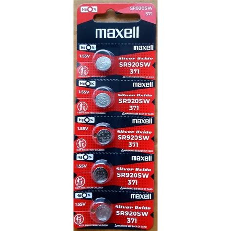 Maxell Silver Oxide Battery V Sr Sw Shopee Philippines