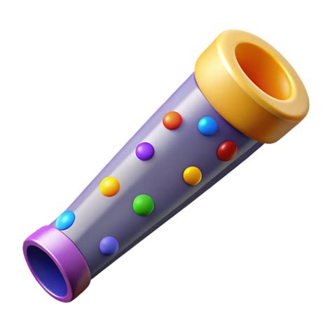 Magnificent Creative Party Kazoo With Colorful Dots Cutout Transparent