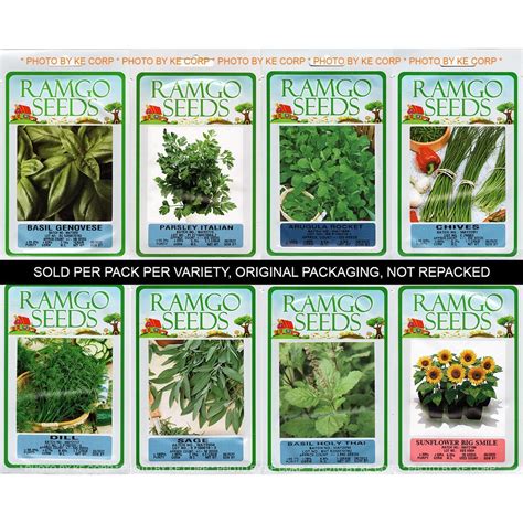 Ramgo Herbs And Flowers Seeds Sold Per Pack Per Variety Shopee