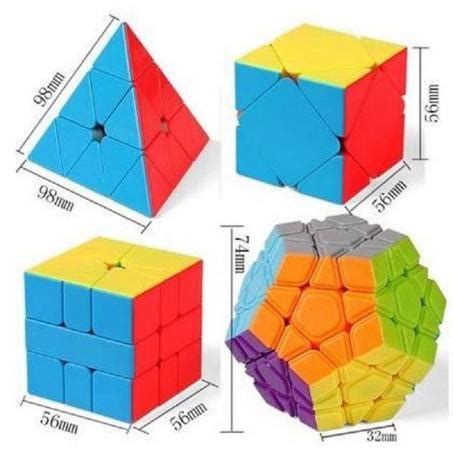 Kit Cubo Magico Moyu Megaminx Pyraminx Square Skewb