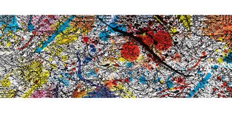 Tributo A Pollock Riproduzione Quadri Famosi Tele Canvas Mappe Del